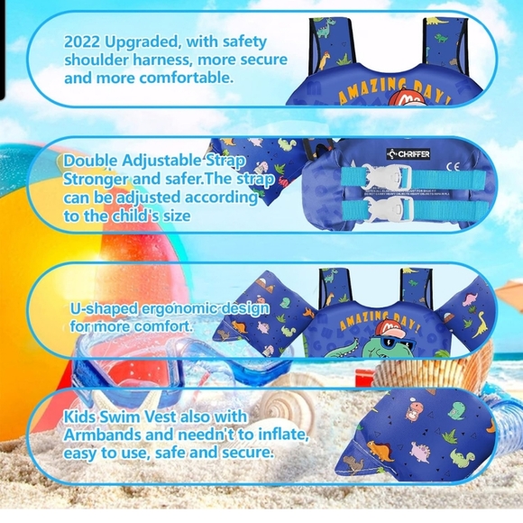 Chriffer Brand Swim Vest- New and Never Opened - Picture 6 of 9